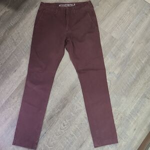 Aeropostale Burgundy Trousers